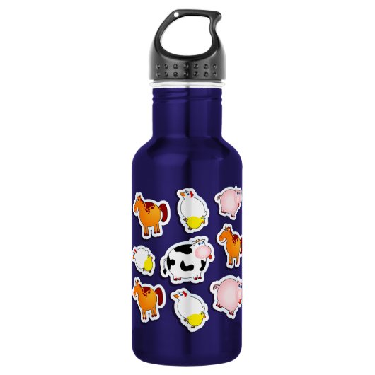 Happy Farm Hintergrund, Flasche Trinkflasche (Vorderseite)