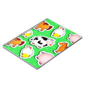Happy Farm Hintergrund, Notebook Notizblock (Linke Seite)