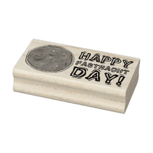 Happy Fasnacht Fastnacht Day Donut Doughnut Briefm Gummistempel