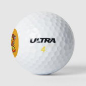 Happy Fast Food Characters Art for Golfball (Logo)