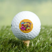 Happy Fast Food Characters Art for Golfball (Insitu T-Shirt)