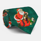 Happy Father Christmas Krawatte (Gerollt)