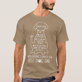 Happy Father Day Best Dog Vater T-Shirt