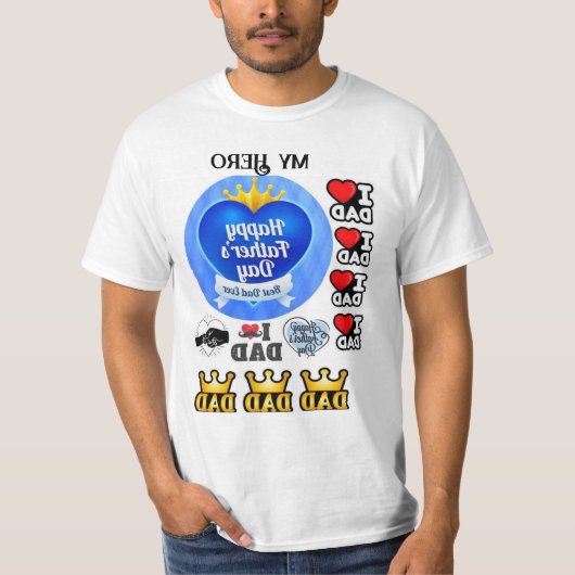 Happy Father Day Best Papa je T-Shirt (Vorderseite)