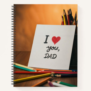 happy father day card from a kid notizblock