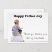 Happy Father Day Postkarte (Vorne/Hinten)