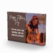 Happy Father’s Day Custom Photo Block  (Rechts)