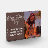 Happy Father’s Day Custom Photo Block  (Links)