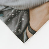 Happy Father’s Day Mustache Tribute Design Fleecedecke (Ecke)