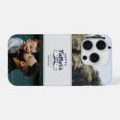 Happy Father’s Day Mustache Tribute Design iPhone Hülle (Rückseite (Horizontal))