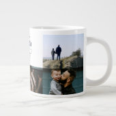 Happy Father’s Day Mustache Tribute Design Jumbo-Tasse (Rechts)