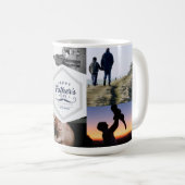 Happy Father’s Day Mustache Tribute Design Kaffeetasse (VorderseiteRechts)