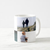 Happy Father’s Day Mustache Tribute Design Kaffeetasse (VorderseiteRechts)