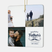 Happy Father’s Day Mustache Tribute Design Keramikornament (Links)