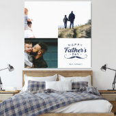 Happy Father’s Day Mustache Tribute Design Leinwanddruck (Insitu (Schlafzimmer))