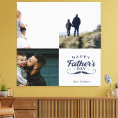 Happy Father’s Day Mustache Tribute Design Leinwanddruck (Insitu (Wohnzimmer))