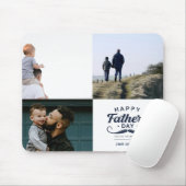 Happy Father’s Day Mustache Tribute Design Mousepad (Mit Mouse)