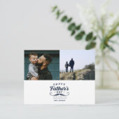 Happy Father’s Day Mustache Tribute Design Postkarte (Stehend Vorderseite)