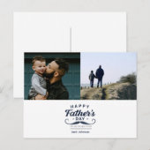 Happy Father’s Day Mustache Tribute Design Postkarte (Vorne/Hinten)