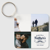 Happy Father’s Day Mustache Tribute Design Schlüsselanhänger (Vorderseite)