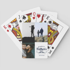 Happy Father’s Day Mustache Tribute Design Spielkarten
