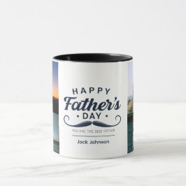 Happy Father’s Day Mustache Tribute Design Tasse