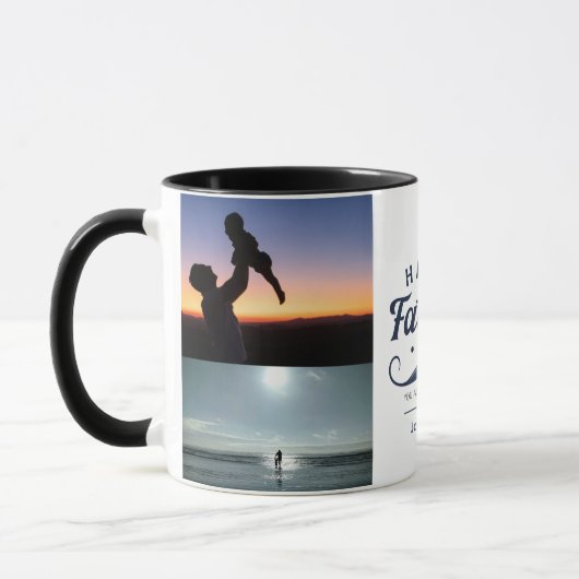 Happy Father’s Day Mustache Tribute Design Tasse (Links)