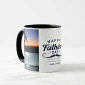 Happy Father’s Day Mustache Tribute Design Tasse (Vorderseite Links)