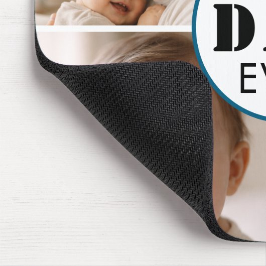 Happy Father’s Day Photo | Custom Dad Ever Mousepad (Ecke)