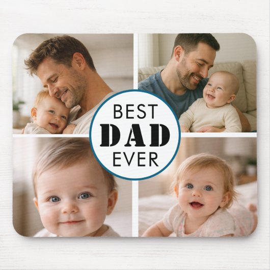 Happy Father’s Day Photo | Custom Dad Ever Mousepad (Vorne)