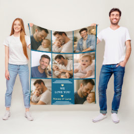 Happy Father’s Day Photo | Personalized Dad Eve Fleecedecke