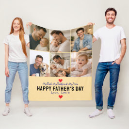 Happy Father’s Day Photo | Personalized Dad Ever Fleecedecke