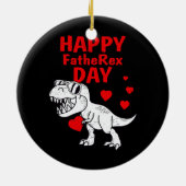 Happy FatheRex Day Dinosaur Vater Vater T-Shirt T  Keramik Ornament (Hinten)