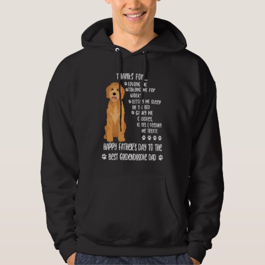 Happy Father's Day 2021 Goldendoodle Dad dog Hoodie (Vorderseite)