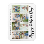 Happy Father's Day 8 Foto von Custom White Magnet (Vertikal)
