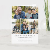 Happy Father's Day Best Dad Ever Photo Collage Karte (Vorderseite)