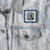 Happy Father's Day Best Daddy Vater Ever Blue Foto Button (Beispiel)