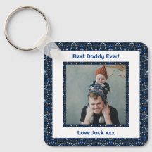 Happy Father's Day Best Daddy Vater Ever Blue Foto