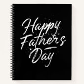 Happy Father's Day Blank Sketchbook Notizblock (Vorderseite)