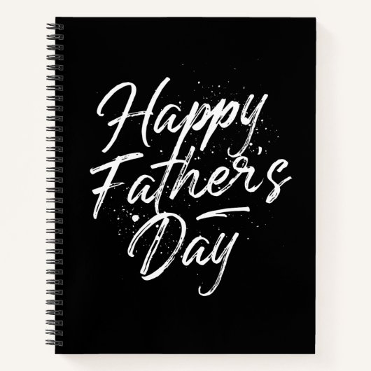 Happy Father's Day Blank Sketchbook Notizblock (Vorderseite)