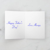 Happy Father's Day Blue Rose II Karte (Innenseite)