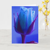 Happy Father's Day Blue Rose II Karte (Gelbe Blume)