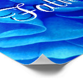 Happy Father's Day Blue Rose Poster (Ecke)