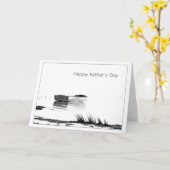 Happy Father's Day Boat Card Karte (Gelbe Blume)