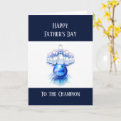 Happy Father's Day Bowling Bowler Bowl Karte (Gelbe Blume)