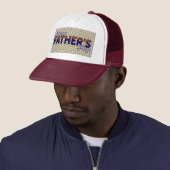 Happy Fathers Day Burgundy And White Trucker Hat Truckerkappe (Beispiel)