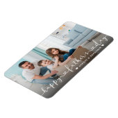 Happy Father's Day Calligrafy Foto Magnet (Linke Seite)