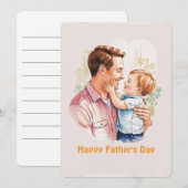 Happy Father's Day Card Einladung (Vorne/Hinten)
