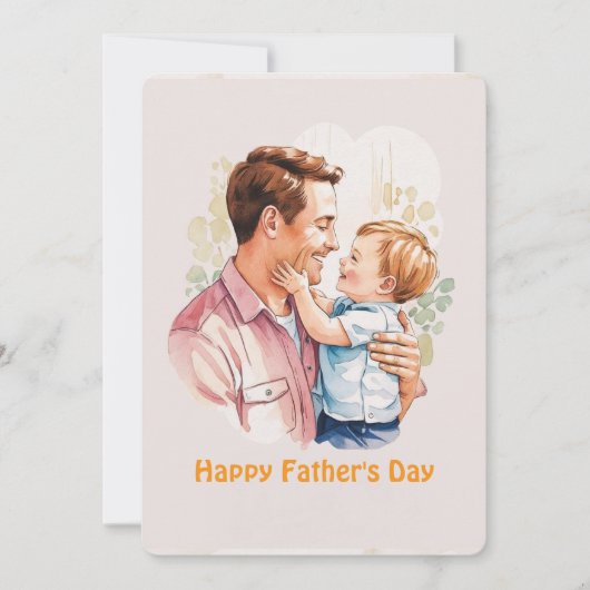 Happy Father's Day Card Einladung (Vorderseite)