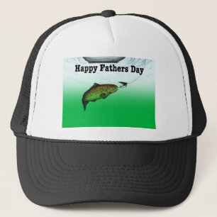 Happy Fathers Day Card fishing boating Truckerkappe